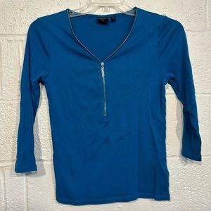 Rafaella S zipper neckline 3 quarter length sleeve